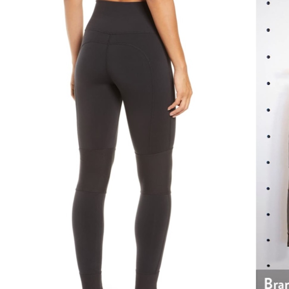 NWT ALO YOGA AIRLIFT AVENUE BLACK HIGH WAISTED MOTO LEGGINGS S XS - Picture 5 of 13